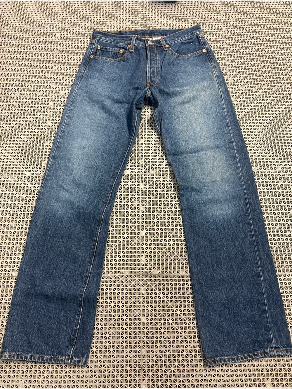 Vintage Levi's 501 Dark Wash Button-Fly Blue Jeans - Y2K